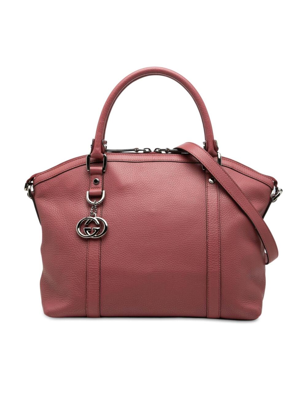 Gucci Medium Calfskin Gg Charm Dome #343445G62B